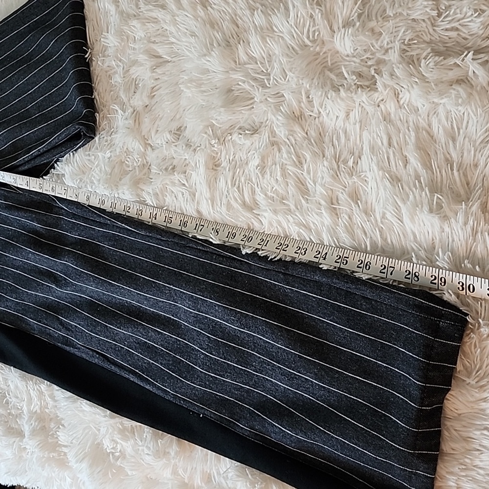 Acqua Limone Striped Black and Gray Women's Pants Made In Italy - Picture 7 of 10